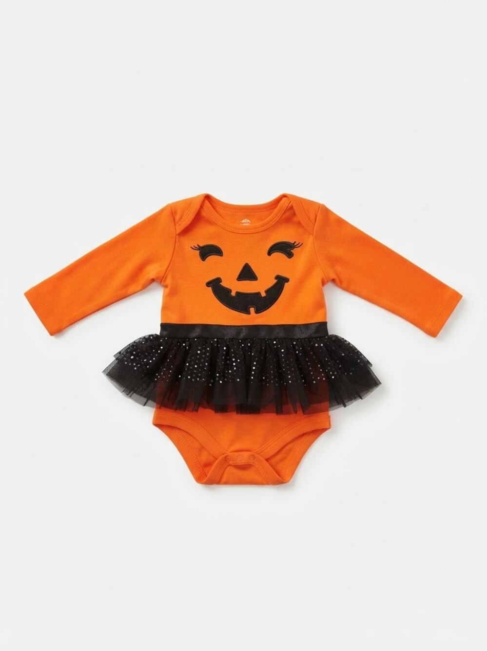 Baby Pumpkin Costume Jack O Lantern Tutu Romper Orange 12M Halloween Costume